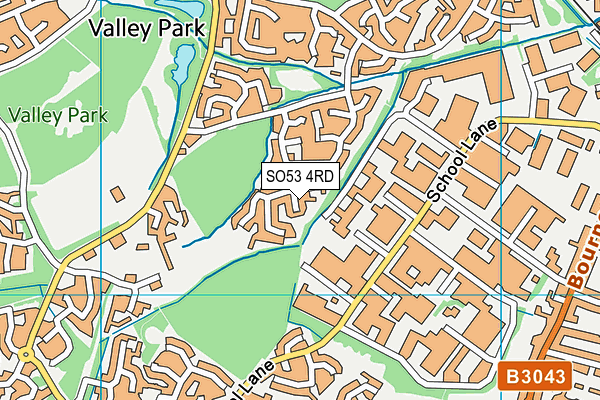 SO53 4RD map - OS VectorMap District (Ordnance Survey)