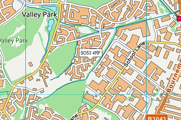 SO53 4RF map - OS VectorMap District (Ordnance Survey)