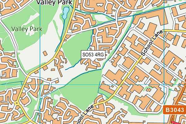 SO53 4RG map - OS VectorMap District (Ordnance Survey)