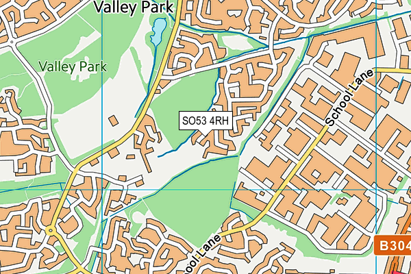 SO53 4RH map - OS VectorMap District (Ordnance Survey)