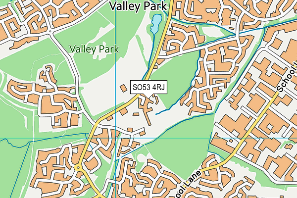 SO53 4RJ map - OS VectorMap District (Ordnance Survey)