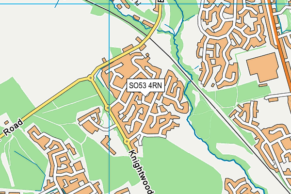 SO53 4RN map - OS VectorMap District (Ordnance Survey)