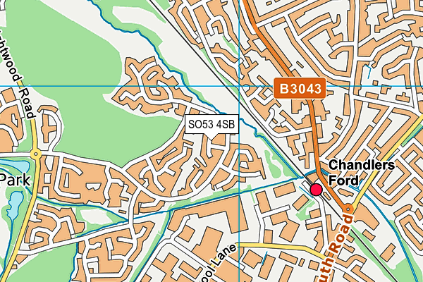 SO53 4SB map - OS VectorMap District (Ordnance Survey)