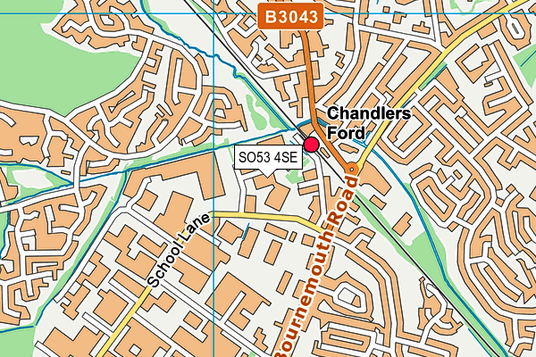 SO53 4SE map - OS VectorMap District (Ordnance Survey)