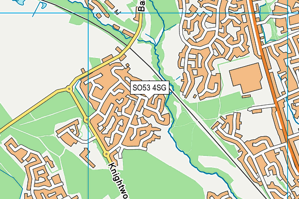 SO53 4SG map - OS VectorMap District (Ordnance Survey)