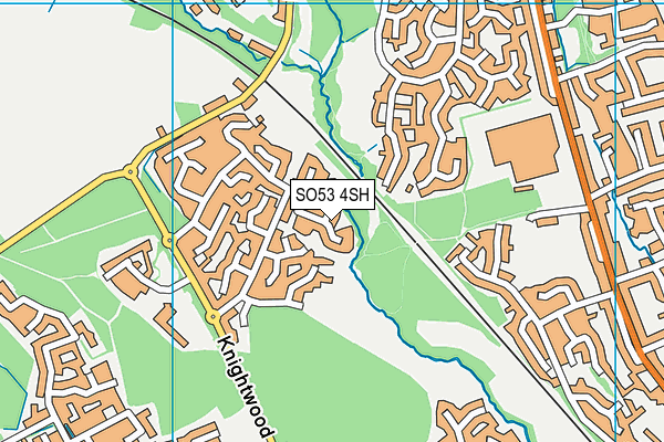 SO53 4SH map - OS VectorMap District (Ordnance Survey)