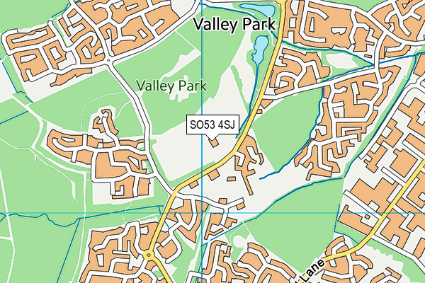 Knightwood Leisure Centre map (SO53 4SJ) - OS VectorMap District (Ordnance Survey)