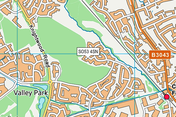 SO53 4SN map - OS VectorMap District (Ordnance Survey)