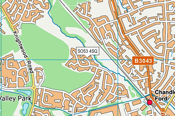 SO53 4SQ map - OS VectorMap District (Ordnance Survey)
