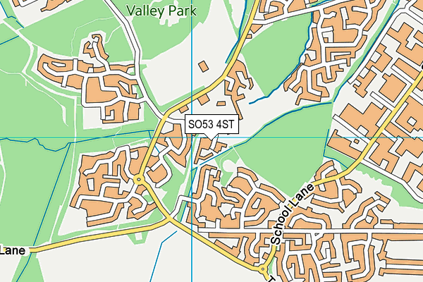 SO53 4ST map - OS VectorMap District (Ordnance Survey)