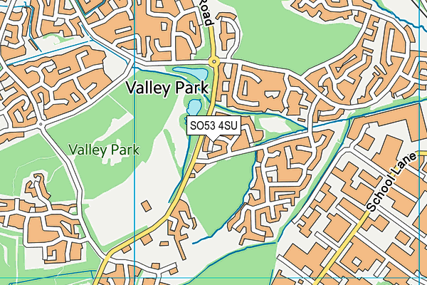 SO53 4SU map - OS VectorMap District (Ordnance Survey)