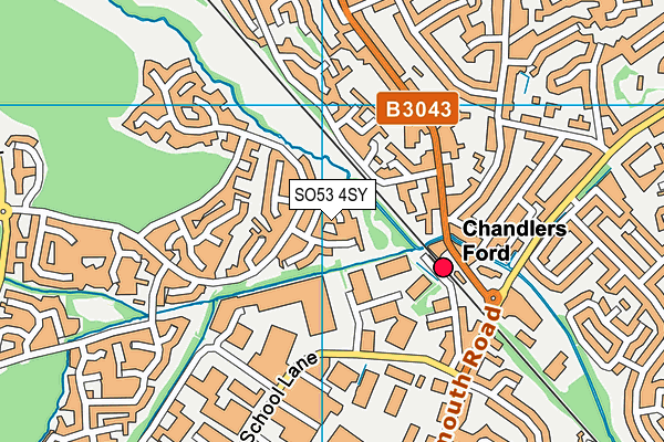 SO53 4SY map - OS VectorMap District (Ordnance Survey)