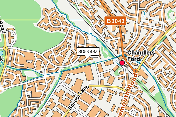 SO53 4SZ map - OS VectorMap District (Ordnance Survey)