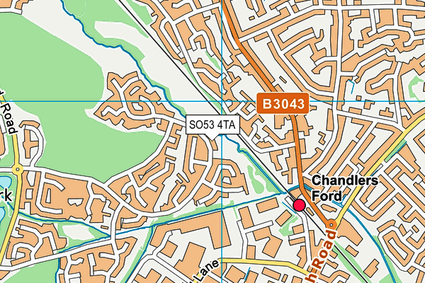 SO53 4TA map - OS VectorMap District (Ordnance Survey)