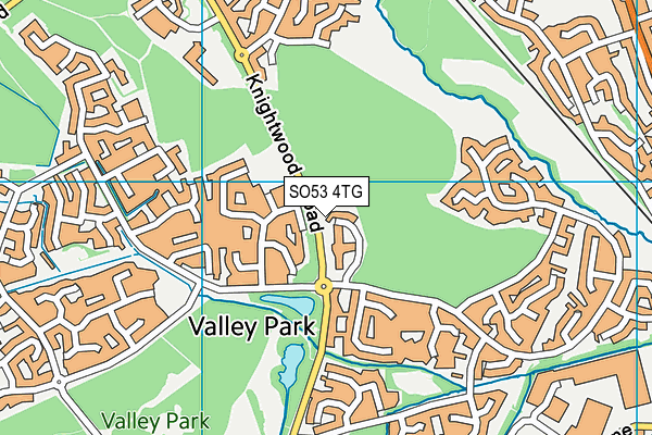 SO53 4TG map - OS VectorMap District (Ordnance Survey)