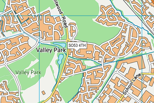 SO53 4TH map - OS VectorMap District (Ordnance Survey)