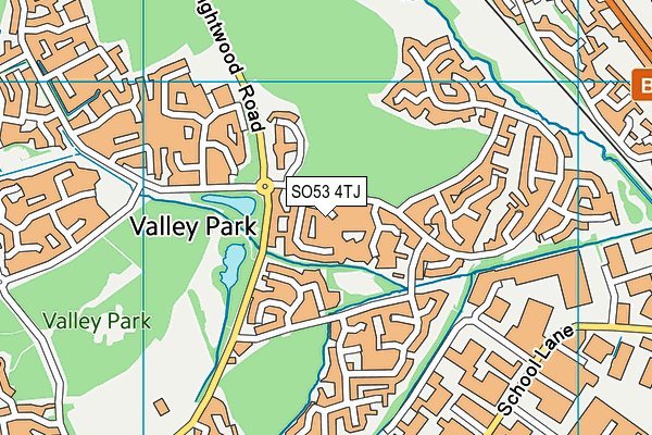 SO53 4TJ map - OS VectorMap District (Ordnance Survey)