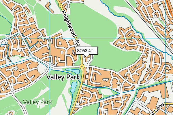 SO53 4TL map - OS VectorMap District (Ordnance Survey)