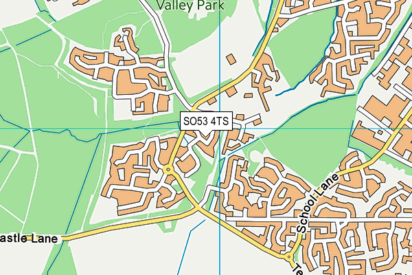 SO53 4TS map - OS VectorMap District (Ordnance Survey)