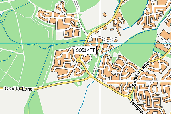 SO53 4TT map - OS VectorMap District (Ordnance Survey)