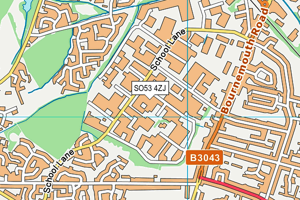 SO53 4ZJ map - OS VectorMap District (Ordnance Survey)