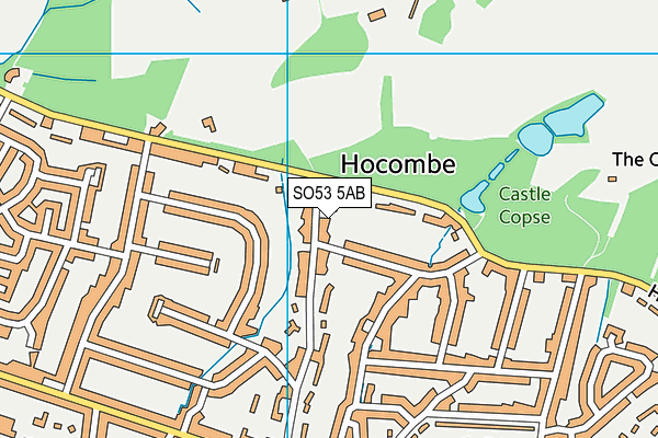 SO53 5AB map - OS VectorMap District (Ordnance Survey)