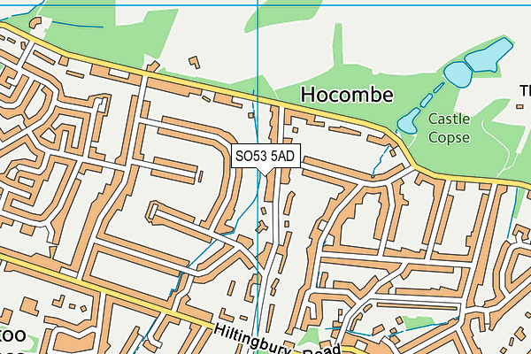 SO53 5AD map - OS VectorMap District (Ordnance Survey)