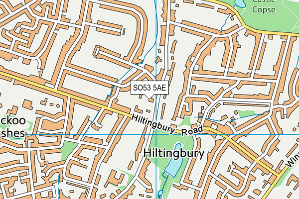 SO53 5AE map - OS VectorMap District (Ordnance Survey)