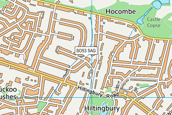 SO53 5AG map - OS VectorMap District (Ordnance Survey)