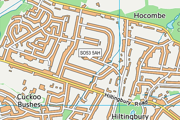 SO53 5AH map - OS VectorMap District (Ordnance Survey)