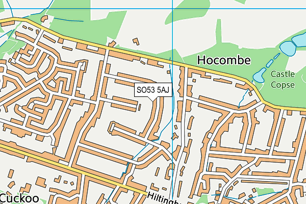 SO53 5AJ map - OS VectorMap District (Ordnance Survey)