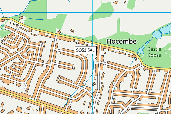 SO53 5AL map - OS VectorMap District (Ordnance Survey)