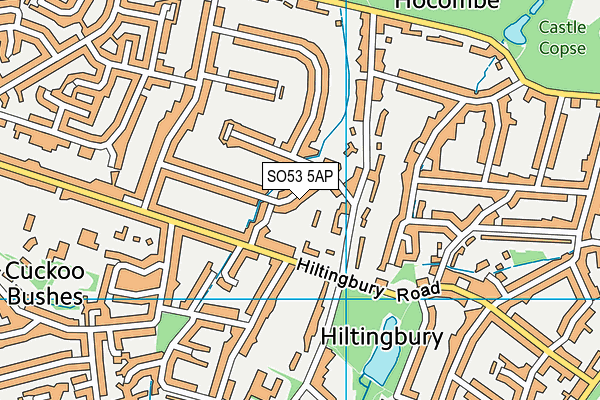 SO53 5AP map - OS VectorMap District (Ordnance Survey)