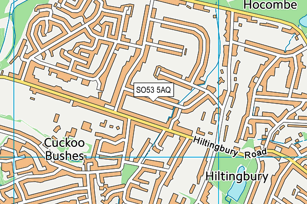 SO53 5AQ map - OS VectorMap District (Ordnance Survey)