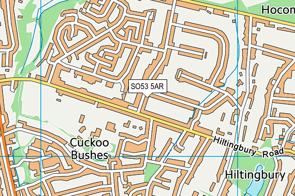 SO53 5AR map - OS VectorMap District (Ordnance Survey)