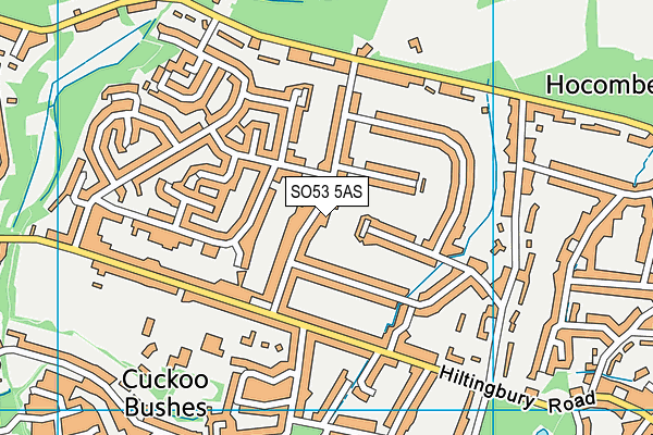 SO53 5AS map - OS VectorMap District (Ordnance Survey)