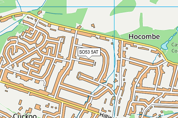 SO53 5AT map - OS VectorMap District (Ordnance Survey)