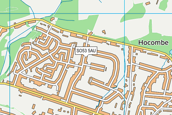 SO53 5AU map - OS VectorMap District (Ordnance Survey)