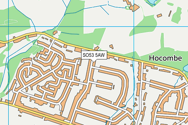 SO53 5AW map - OS VectorMap District (Ordnance Survey)