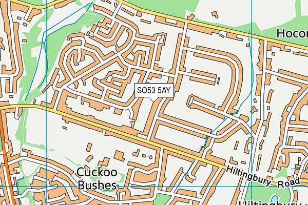 SO53 5AY map - OS VectorMap District (Ordnance Survey)