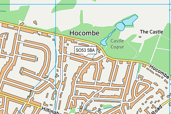 SO53 5BA map - OS VectorMap District (Ordnance Survey)