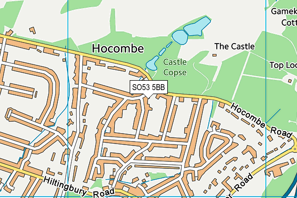 SO53 5BB map - OS VectorMap District (Ordnance Survey)