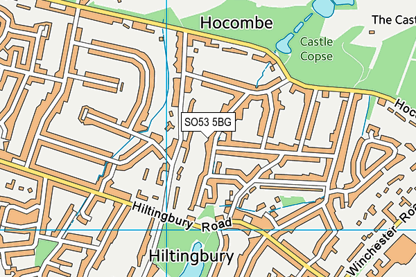 SO53 5BG map - OS VectorMap District (Ordnance Survey)