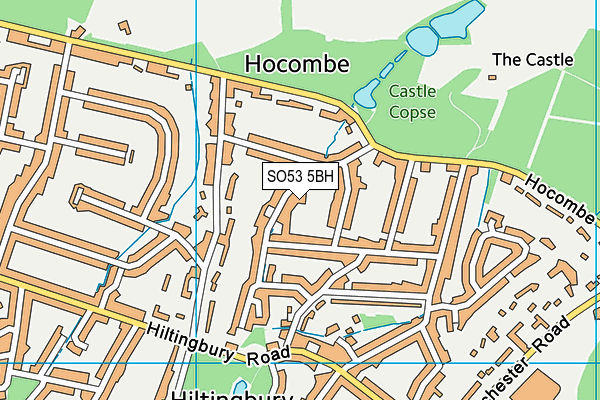 SO53 5BH map - OS VectorMap District (Ordnance Survey)