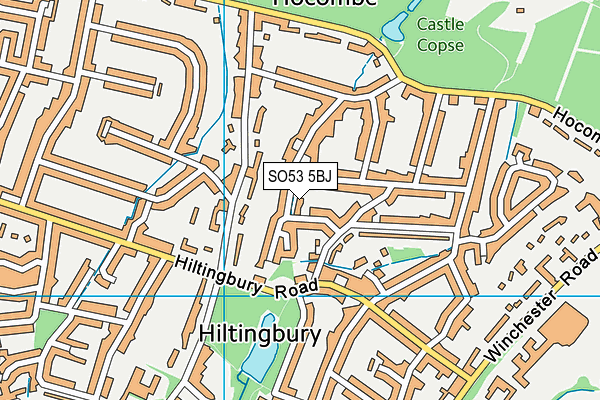 SO53 5BJ map - OS VectorMap District (Ordnance Survey)