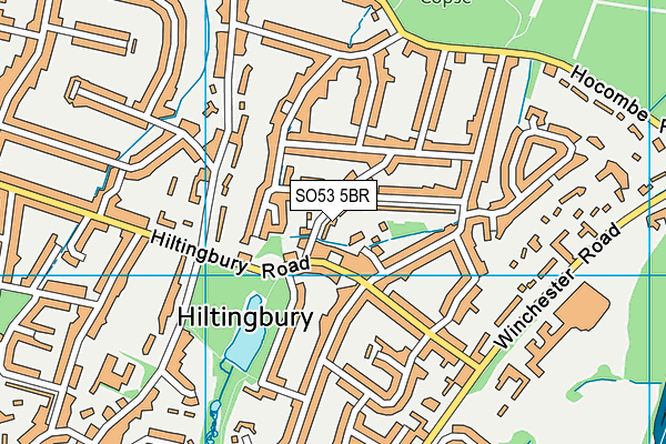 SO53 5BR map - OS VectorMap District (Ordnance Survey)