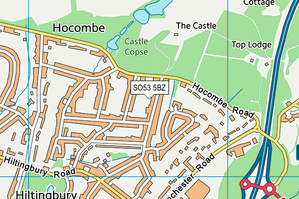 SO53 5BZ map - OS VectorMap District (Ordnance Survey)