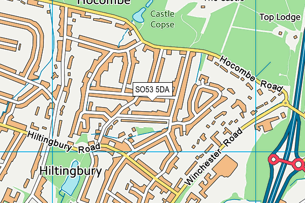 SO53 5DA map - OS VectorMap District (Ordnance Survey)