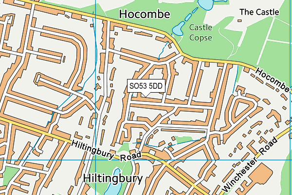 SO53 5DD map - OS VectorMap District (Ordnance Survey)