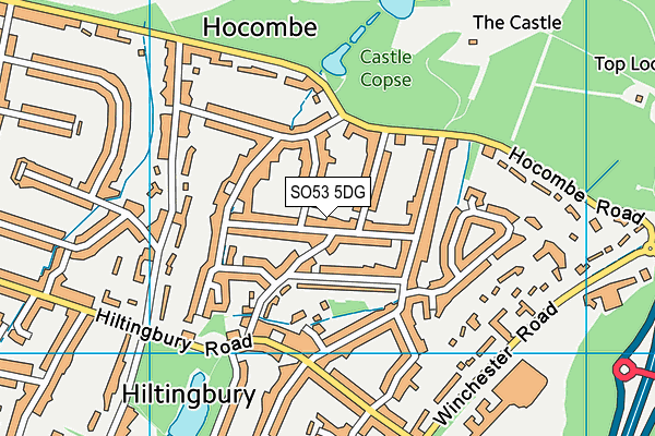 SO53 5DG map - OS VectorMap District (Ordnance Survey)